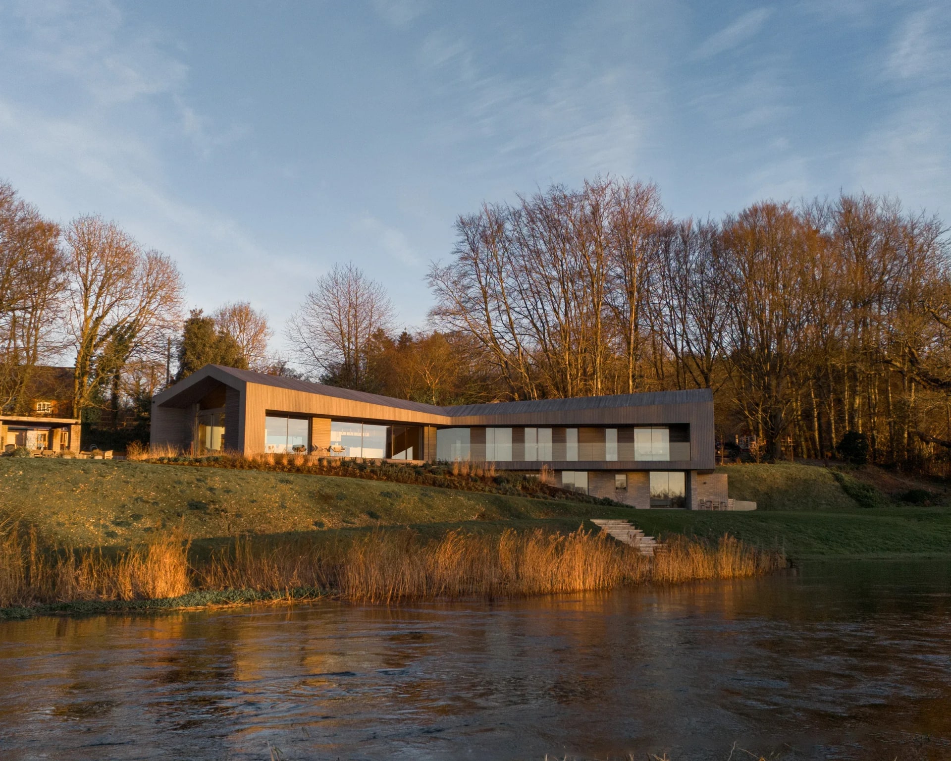 The Ferry House sliding doors project in Wiltshire